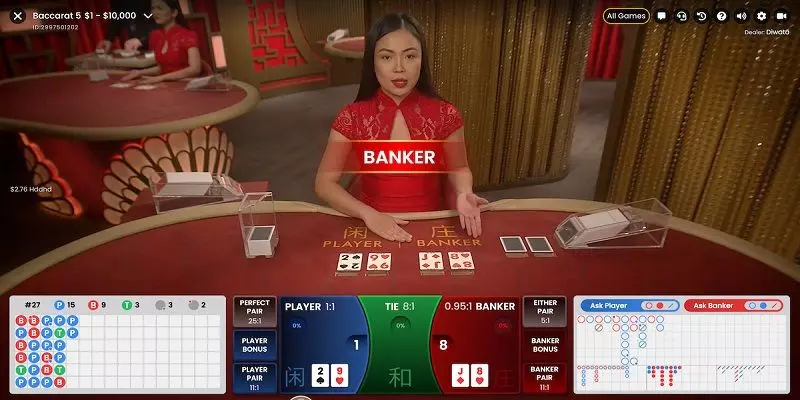 Cách chơi Baccarat live chuẩn nhất tại nhà cái 69VN