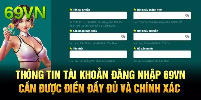 Chú ý cho hội viên mới khi vừa thực hiện đăng nhập vào 69VN