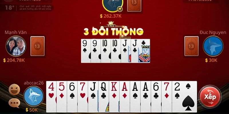 Tổ hợp phổ biến trong Tiến Lên game bài